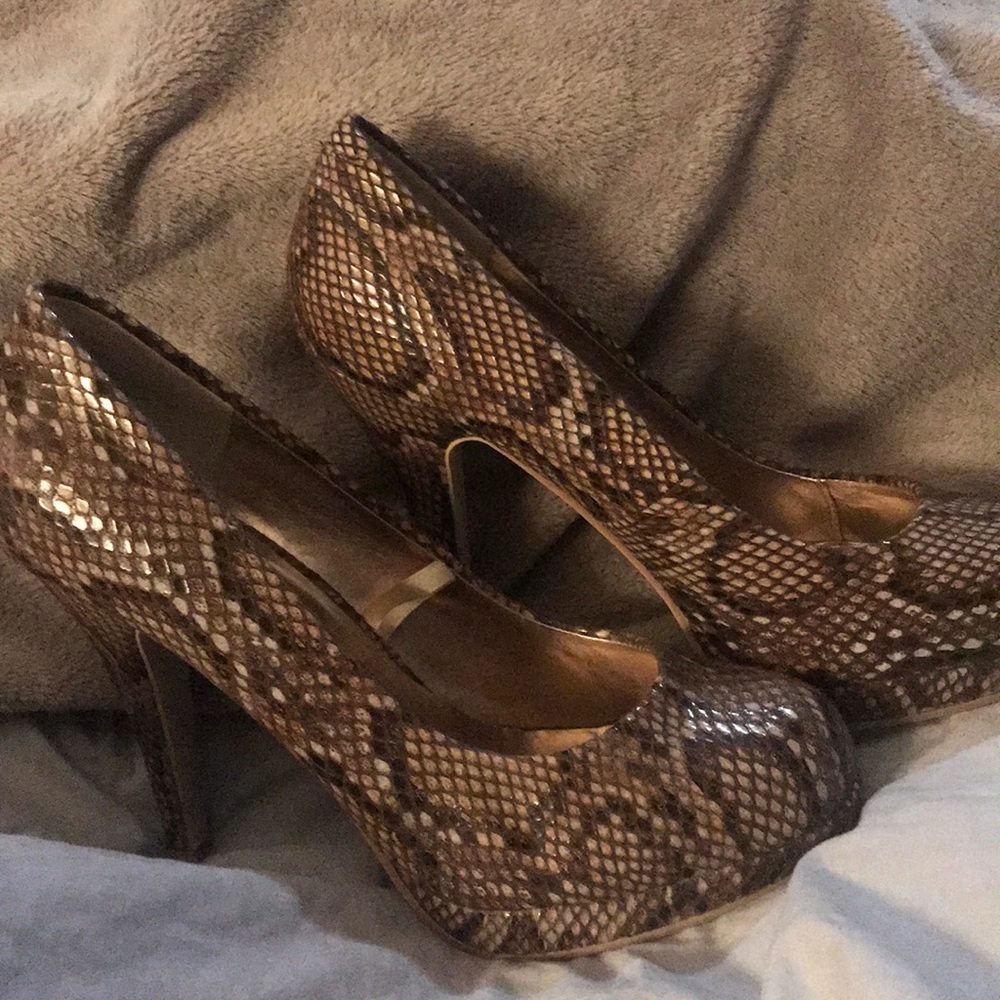 Madden Girl Snakeskin Heels